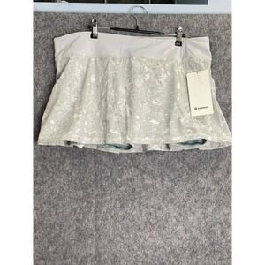 lululemon athletica White Floral Skirt